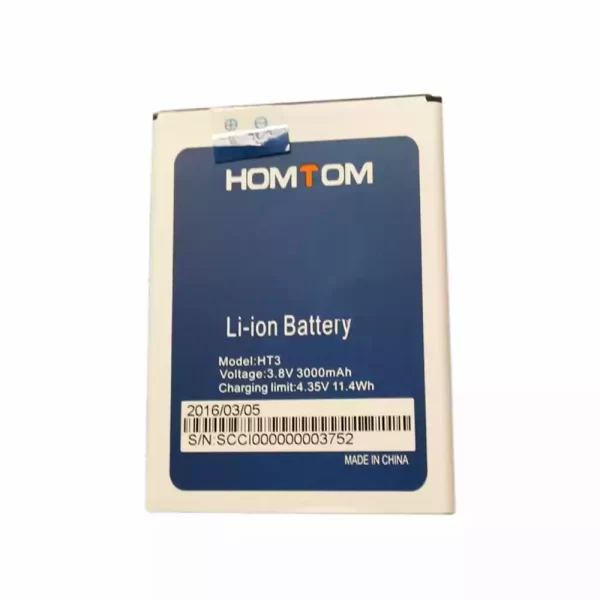 Mobiltelefon akkumulátort alkalmas HOMTOM HT3