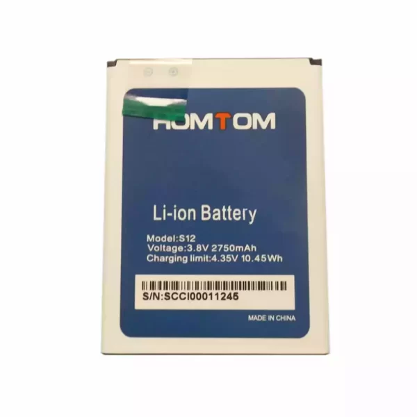 Mobiltelefon akkumulátort alkalmas HOMTOM S12