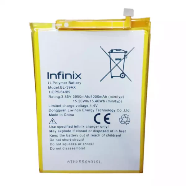 Mobiltelefon akkumulátort alkalmas Infinix BL-39AX