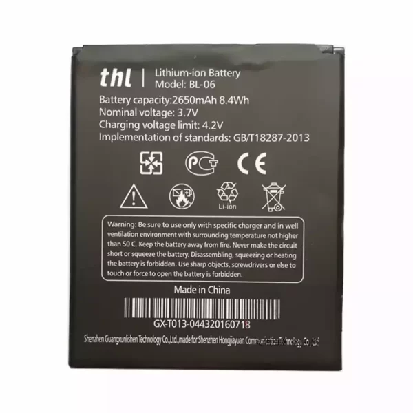 Mobiltelefon akkumulátort BL-06 alkalmas THL T6