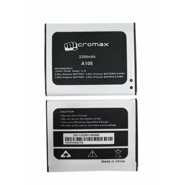 Mobiltelefon akkumulátort alkalmas Micromax A108
