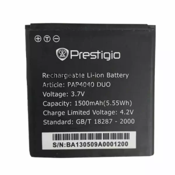 Mobiltelefon akkumulátort alkalmas Prestigio PAP4040 DUO