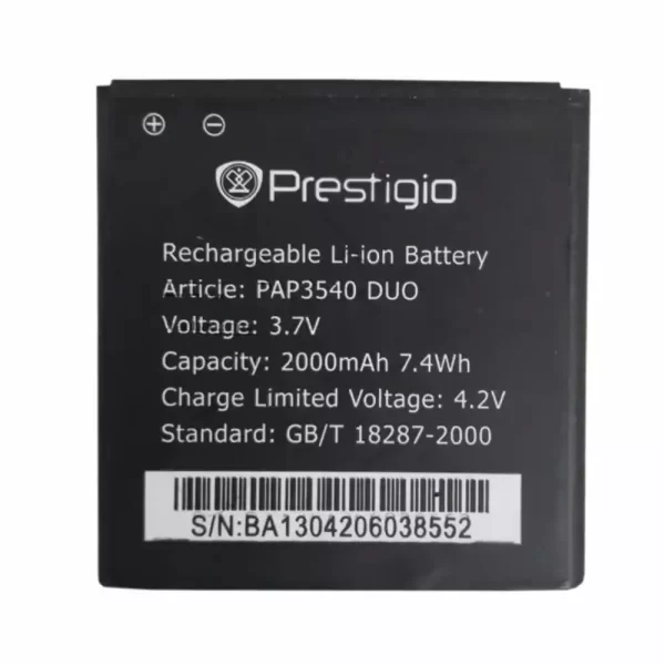 Mobiltelefon akkumulátort alkalmas Prestigio PAP3540 DUO