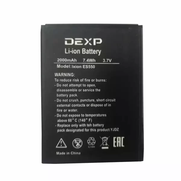 Mobiltelefon akkumulátort alkalmas DEXP Ixion ES550