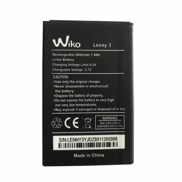 Mobiltelefon akkumulátort alkalmas Wiko Lenny 3