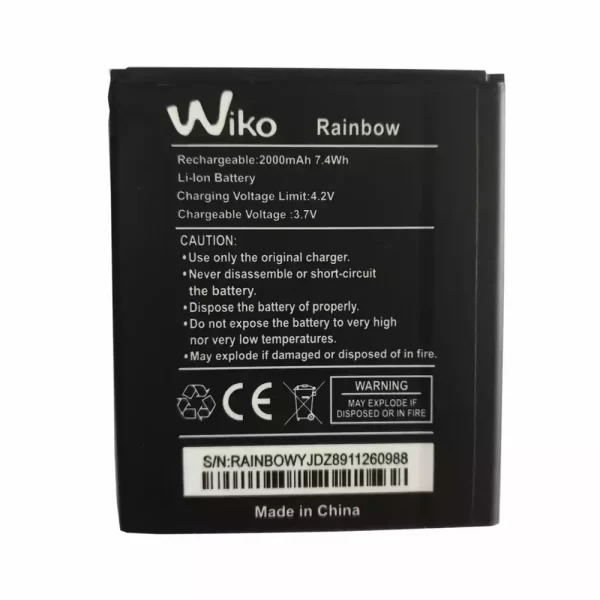 Mobiltelefon akkumulátort alkalmas Wiko Rainbow