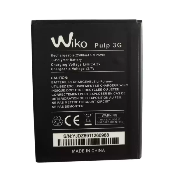 Mobiltelefon akkumulátort alkalmas Wiko PULP 3G