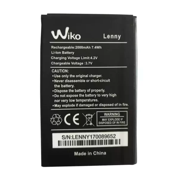 Mobiltelefon akkumulátort alkalmas Wiko Lenny