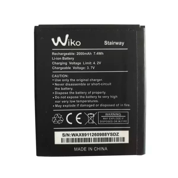 Mobiltelefon akkumulátort alkalmas Wiko Stairway