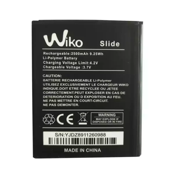 Mobiltelefon akkumulátort alkalmas Wiko Slide