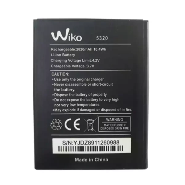 Mobiltelefon akkumulátort alkalmas Wiko 5320
