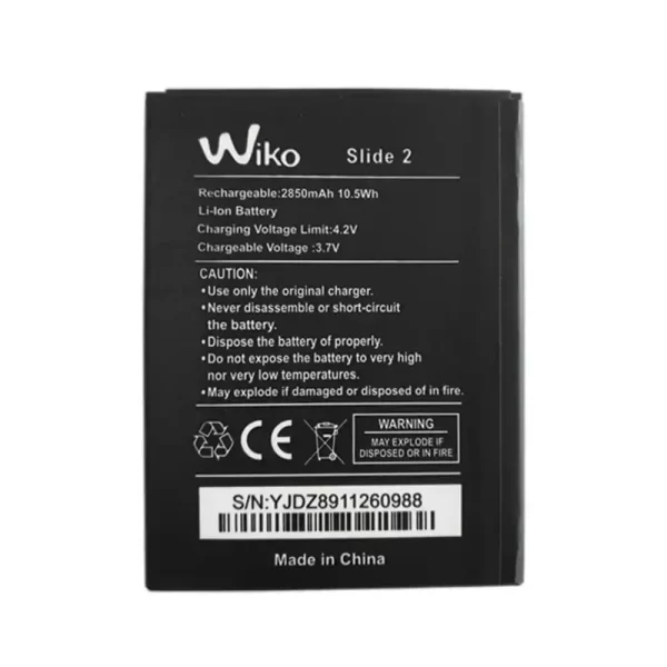 Mobiltelefon akkumulátort alkalmas Wiko Slide 2