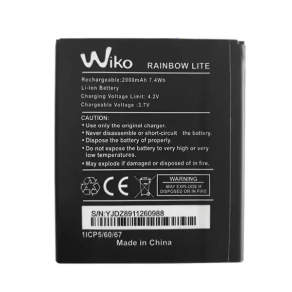 Mobiltelefon akkumulátort alkalmas Wiko Rainbow LITE