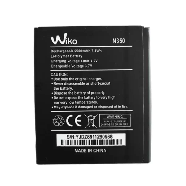 Mobiltelefon akkumulátort alkalmas Wiko N350