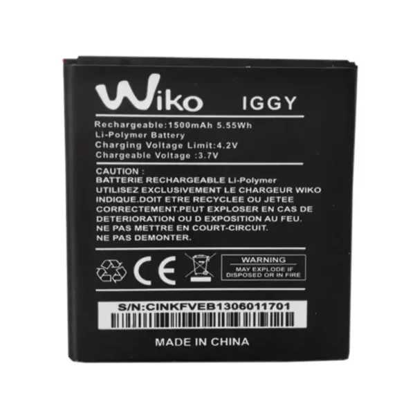 Mobiltelefon akkumulátort alkalmas Wiko IGGY