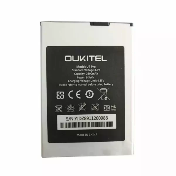 Mobiltelefon akkumulátort alkalmas OUKITEL U7 Pro