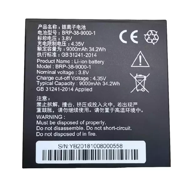 Tablet akkumulátort az BRP-38-9000-1