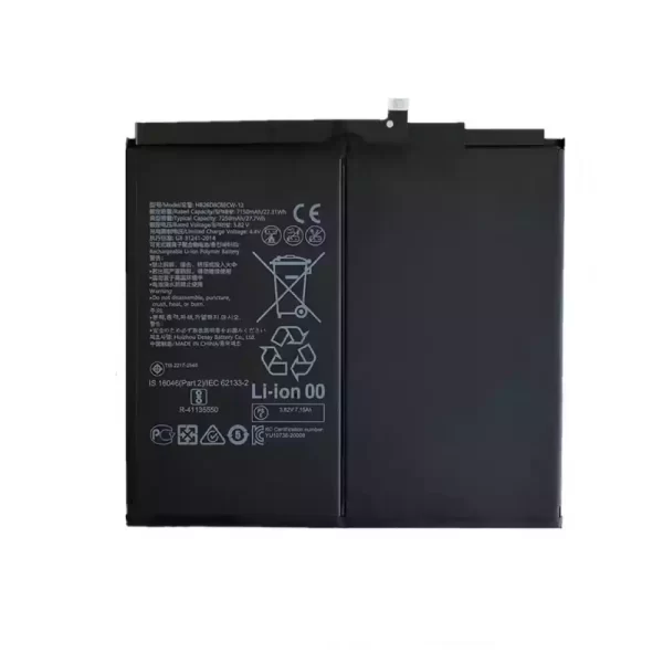 Tablet akkumulátort az HUAWEI HB26D8C8ECW-12,Matepad 11 DBY-W09-AL00