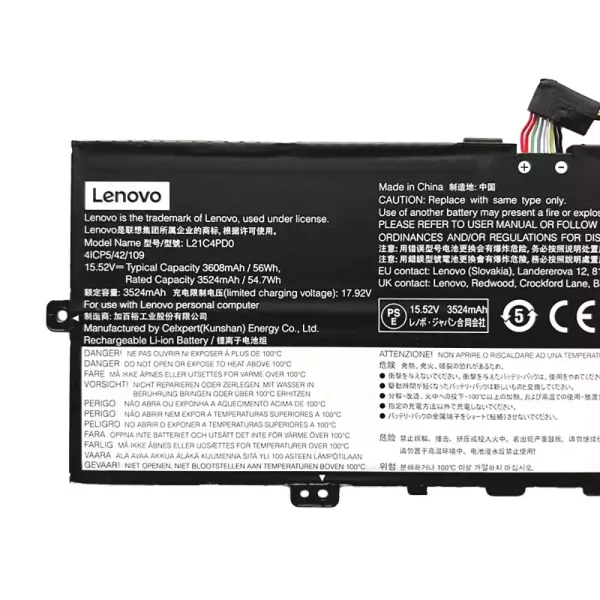 Laptop akkumulátort az LENOVO L21B4PD0 L21C4PD0 L21M4PD0 - Image 3
