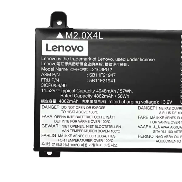 Laptop akkumulátort az Lenovo L21C3PG2 L21M3PG2 - Image 4