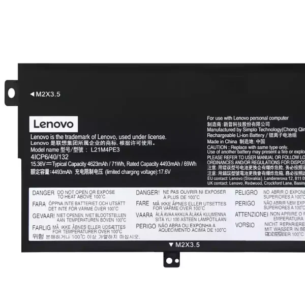 Laptop akkumulátort az Lenovo L21M4PE3 L21L4PE3 - Image 3