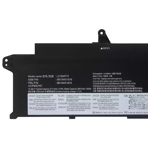 Laptop akkumulátort az LENOVO L21B4P71 L21M4P75 L21C4P75 L21L4P73 - Image 3