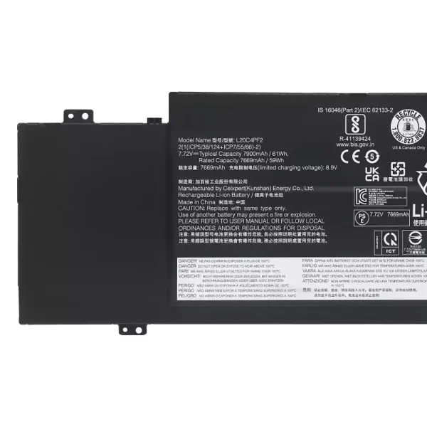 Laptop akkumulátort az LENOVO L20C4PF2 L20D4PF2 L20M4PF2 - Image 3