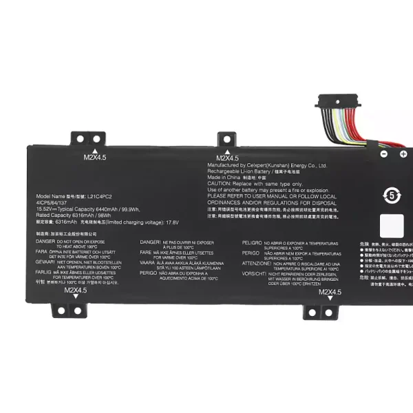 Laptop akkumulátort az LENOVO L21C4PC2 L21C4PC3 L21D4PC2 L21M4PC5 L21M4PC6 - Image 3