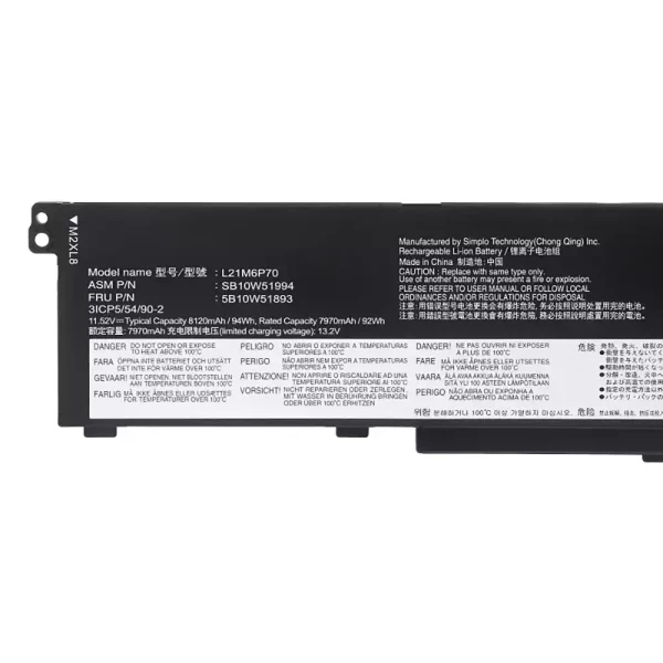 Laptop akkumulátort az LENOVO L21M6P70 L21L6P70 L21D6P70 - Image 3