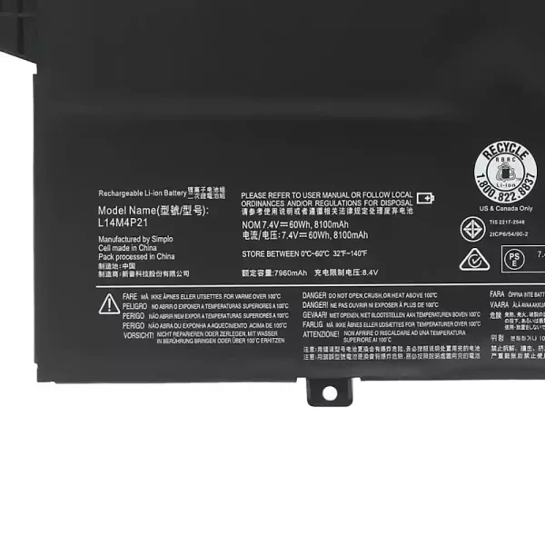 Laptop akkumulátort az LENOVO L14M3P22 L14S3P21 - Image 3