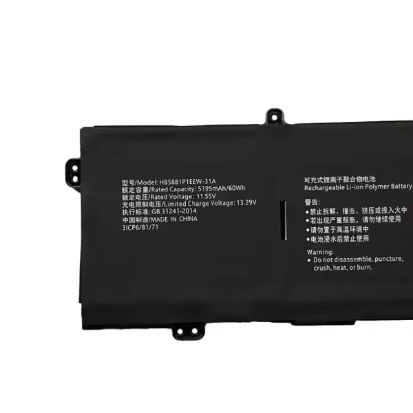 Laptop akkumulátort az HUAWEI HB5881P1EEW-31A - Image 3