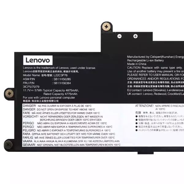 Laptop akkumulátort az LENOVO L22C3P76 SB11H56285 5B11H56384 - Image 3