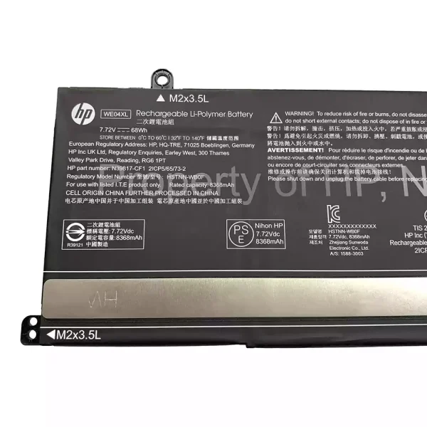 Laptop akkumulátort az HP WE04XL HSTNN-WB0F N39857-005 - Image 3