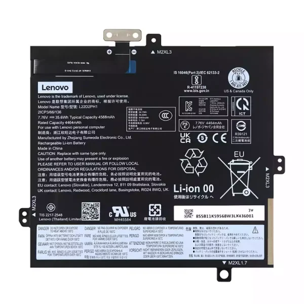 Laptop akkumulátort az LENOVO L22B2PH1 L22D2PH1