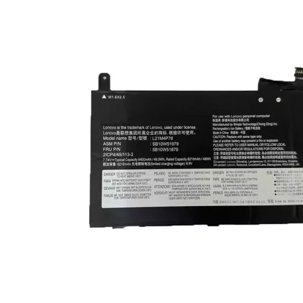 Laptop akkumulátort az LENOVO L21M4P76 L21D4P76 - Image 3
