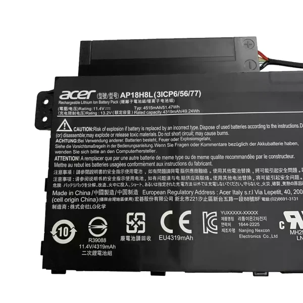 Laptop akkumulátort az ACER AP18H18L - Image 2