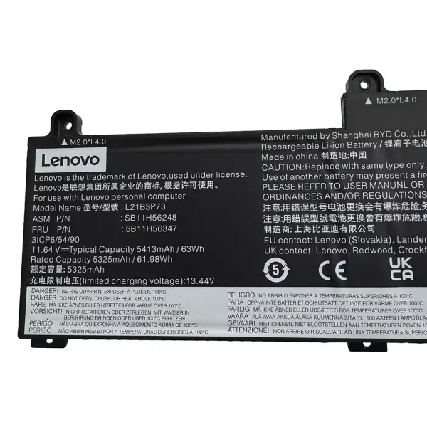 Laptop akkumulátort az LENOVO L21B3P73 SB10W52010 5B10W51909 - Image 3