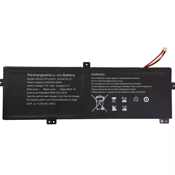 Laptop akkumulátort az U3576127PV-2S1P 3576127P-2S1P