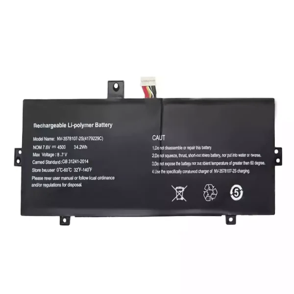 Laptop akkumulátort az NV-3578107-2S 4179229C