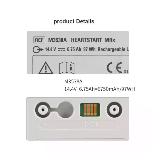 Akkumulátor/akku az PHILIPS HeartStart MRx M3538A M3535A M3536A M3535-60992 - Image 3
