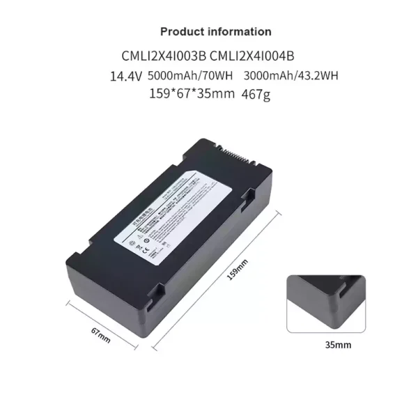 Akkumulátor/akku az COMEN CMLI2X4I003B - Image 2