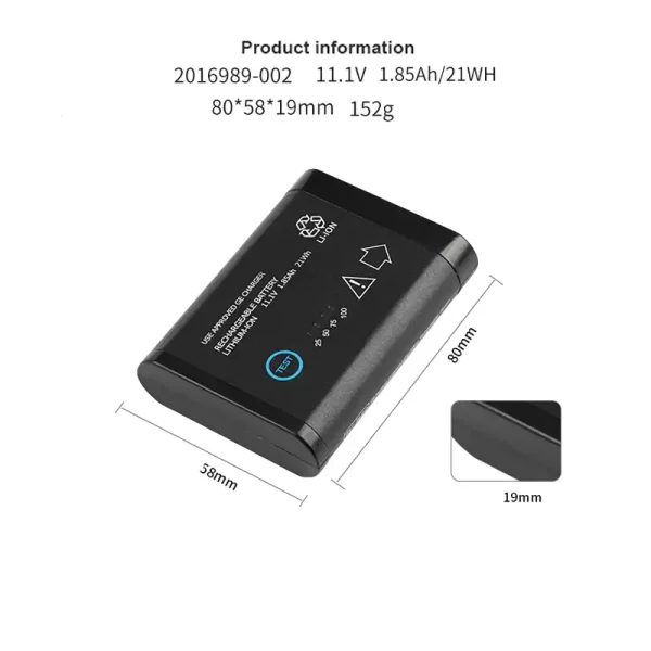 Akkumulátor/akku az GE 2016989-002 2016989-003 DR203 Solar 8000i - Image 3
