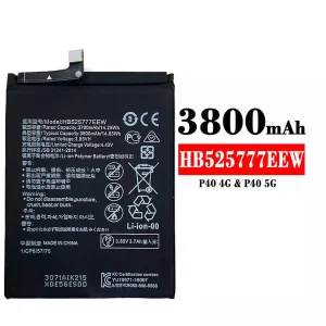 Mobiltelefon akkumulátort HB525777EEW alkalmas HUAWEI P40 4G/ P40 5G