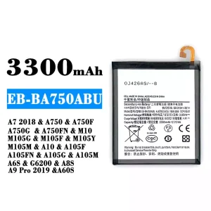 Mobiltelefon akkumulátort EB-BA750ABU alkalmas Samsung A7 2018/A8S/A9 Pro 2019/A60S