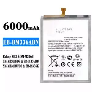 Mobiltelefon akkumulátort EB-BM336ABN alkalmas Samsung Galaxy M33
