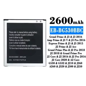 Mobiltelefon akkumulátort EB-BG530BBC alkalmas Samsung J3/J3 2016/J3 Pro 2016/J5/J5 2015