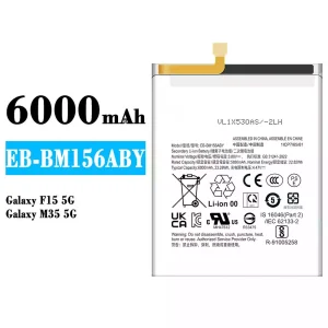 Mobiltelefon akkumulátort EB-BM156ABY alkalmas Samsung Galaxy F15 5G/Galaxy M35 5G