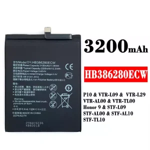 Mobiltelefon akkumulátort HB386280ECW alkalmas HUAWEI P10