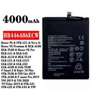 Mobiltelefon akkumulátort HB446486ECW alkalmas HUAWEI Honor 9X/Honor 9X Pro