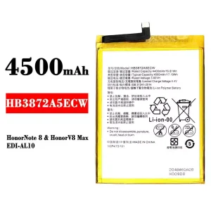Mobiltelefon akkumulátort HB3872A5ECW alkalmas HUAWEI Honor Note 8 / Honor V8 Max